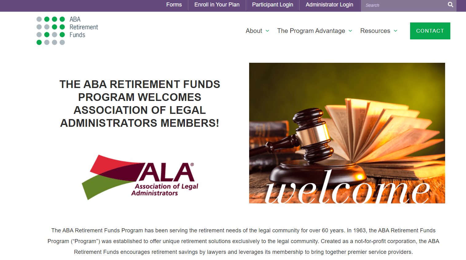 ABA Retirement Fund website