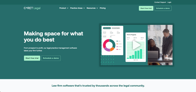 CARET Legal website